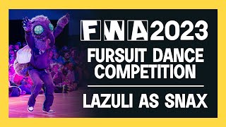 Furry Weekend Atlanta 2023 Fursuit Dance Competition  Lazuli as Snax [upl. by Massab946]