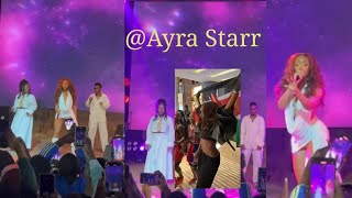 Ayra Starr Wins After Dancing With Kenyan Flag As She Perform At The YouTube Concert In Nairobi [upl. by Anwahsiek866]