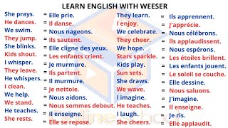 APPRENDRE PLUS DE 300 NOUVEAUX MOTS ET PHRASES LES PLUS UTILISÉS EN ANGLAIS POUR DÉBUTANT WEESER [upl. by Hanavas]