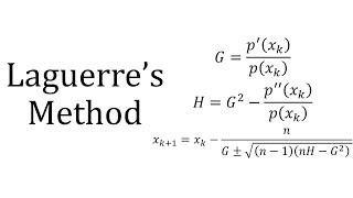 Laguerres Method [upl. by Seerdi]