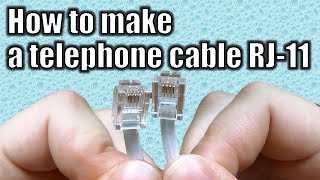 How to make a telephone cable RJ11 [upl. by Garretson168]