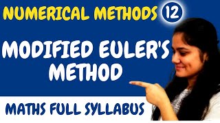 Introduction to Modified Eulers MethodNumerical MethodsDream Maths [upl. by Ainod]