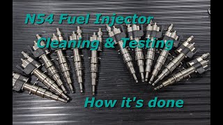 Professional BMW N54 N63 N74 Piezoelectric Fuel Injector Cleaning  How its Done [upl. by Nosnor]