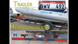 EN VENTA  Homologación Tráiler  Nueva patente tráiler Argentina  Pampa 48  Semirrígido  Lancha [upl. by Otrebogad779]