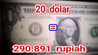 TERBARU 20 dolar berapa rupiah [upl. by Wenn801]