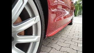 SLine Side Skirts on Audi A5 Coupe Mounting Timelapse [upl. by Akiria]