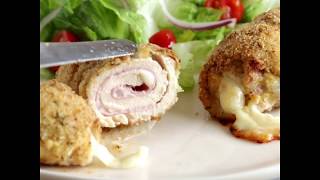 Baked Chicken Cordon Bleu Recipe [upl. by Dyana435]