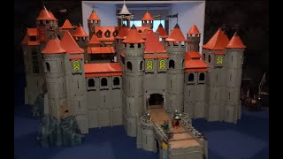 Big vintage medieval Playmobil castle build time lapse [upl. by Veradis532]