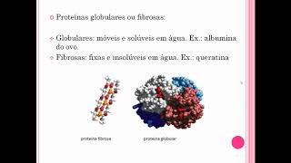 Proteínas globulares e fibrosas [upl. by Einaffets218]