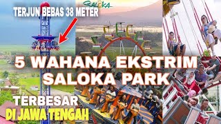 Saloka Theme Park Semarang  5 Wahana Ekstrim di Ketinggian  Terbesar di Jawa Tengah [upl. by Ahsinelg]