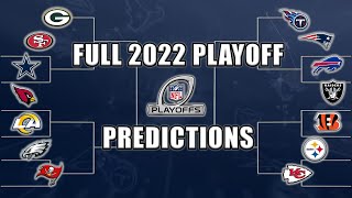 Full 2022 NFL Playoff Predictions Who wins the Super Bowl [upl. by Joacimah204]