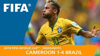 Cameroon v Brazil  2014 FIFA World Cup  Match Highlights [upl. by Lindner]