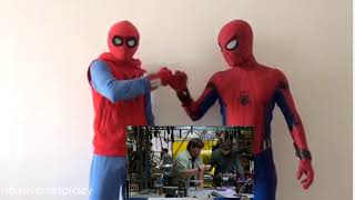 SPIDERMAN HOMECOMING  Peter and Neds Handshake by Spiderbros Potato quality [upl. by Grochow482]