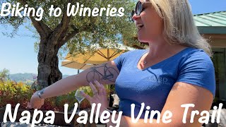 Napa Valley Travel Guide  Yountville CA  Biking To Wineries Along the Vine Trail Yountville  Napa [upl. by Ahsiem]