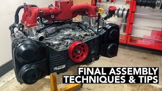 SUBARU Engine Rebuild  Long Block Assembly  Part 2 [upl. by Yelhs65]