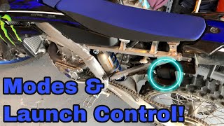 2021 YZ250F Modes amp Launch Control [upl. by Viridi659]