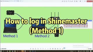 How to log in to ShinemasterMethod 1 [upl. by Aerdnaid]