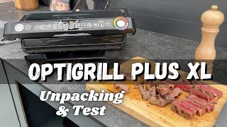 Tefal OptiGrill plus XL GC7228  Unpacking amp Test [upl. by Raymund]