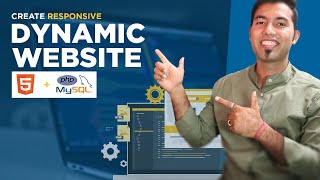 Create Complete Responsive Dynamic Website in HTML PHP amp MySQL in Hindi [upl. by Hayley566]