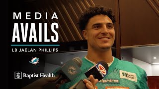 Linebacker Jaelan Phillips meets with the media  Miami Dolphins [upl. by Khalsa]