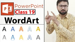 How to insert WordArt in PowerPoint Slide  Class 19 [upl. by Anelac]