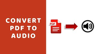 Convert PDF to Audio File [upl. by Nnorahs]