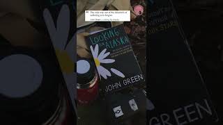 Looking for Alaska🤍🌸bookrecommendations books booktube bookviewer bookreviews bookstube [upl. by Anilosi476]