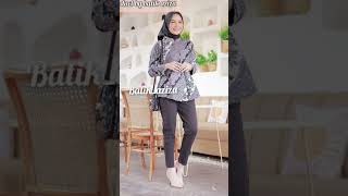 Model Batik Wanita Modern  Baju Batik Kerja Lengan Panjang dan Pendek [upl. by Shewmaker]