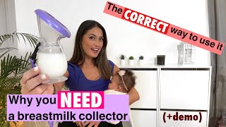 Why you NEED a breastmilk collector  Haakaa  demo of the RIGHT WAY to use it [upl. by Burney]