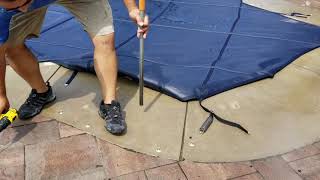 How to Remove and Install a Mesh Safety Cover [upl. by Aerdnuahs]