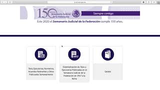 Tutorial  Como consultar jurisprudencia  Parte 1  Semanario Judicial de la Federación [upl. by Farrar]