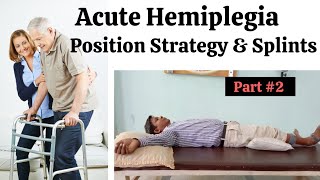 Hemiplegia Bed Positioning after Stroke Part 24 [upl. by Lleon]