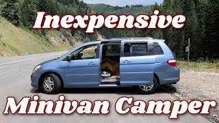 Inexpensive NoBuild Minivan Camper Setup [upl. by Eiznikcm560]