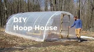 Basic Hoop House │ DIY Greenhouse │Low Poly Tunnel [upl. by Amara]