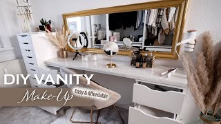 DIY MAKEUP VANITY DESK  Dressing table [upl. by Hildebrandt]