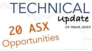 Technical Update 24 March 2024  20 ASX Opportunities including MYS MFG DUR PXA and much more [upl. by Onoitna]