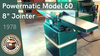 Powermatic Jointer  Model 60 8quot Jointer CleanUp [upl. by Elleinnad]