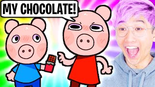 LANKYBOX REACTS TO FUNNIEST PIGGY MEMES HILARIOUS [upl. by Eanerb437]