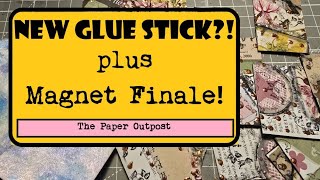 New Industrial Strength Glue Stick Magnets Finale Fun Junk Journal Ideas The Paper Outpost [upl. by Edlitam584]