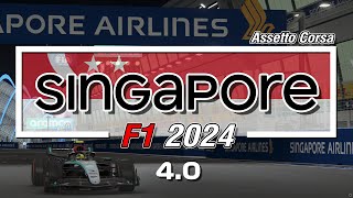 Singapore F1 2024  Extension 40  Assetto Corsa [upl. by Llewen77]