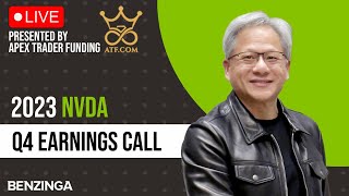 Nvidia Q4 2023 Earnings Call And Chart Analysis LIVE  NVDA [upl. by Eineg]