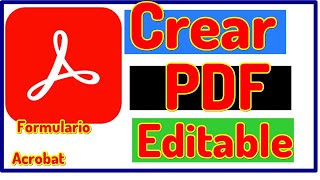 Crear Formulario PDF Editable con Adobe Acrobat [upl. by Keene]