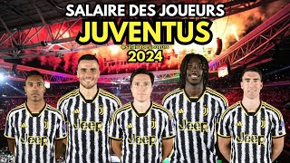 SALAIRE DES JOUEURS DE LA JUVENTUS 2024 [upl. by Dirgis]