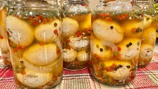 Pickled EGGS  ShelfStable  NOT “Approved”  Water Bath Canning [upl. by Yelrahs420]