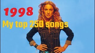 My top 250 of 1998 songs [upl. by Sej]