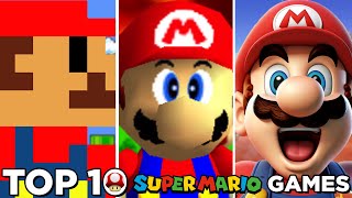 Top 10 BEST Super Mario Games [upl. by Hpesoj]