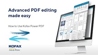 Advanced PDF Editing with Kofax Power PDF [upl. by Enair]