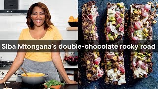 Siba Mtonganas doublechocolate rocky road  Woolworths TASTE Magazine [upl. by Naul790]