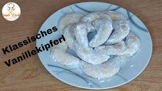 Vanillekipferl Rezept Klassisches Vanillekipferl selber machen 48 [upl. by Terag]