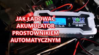 Jak ładować akumulator ładowarką prostownikiem automatycznym [upl. by Ramled]